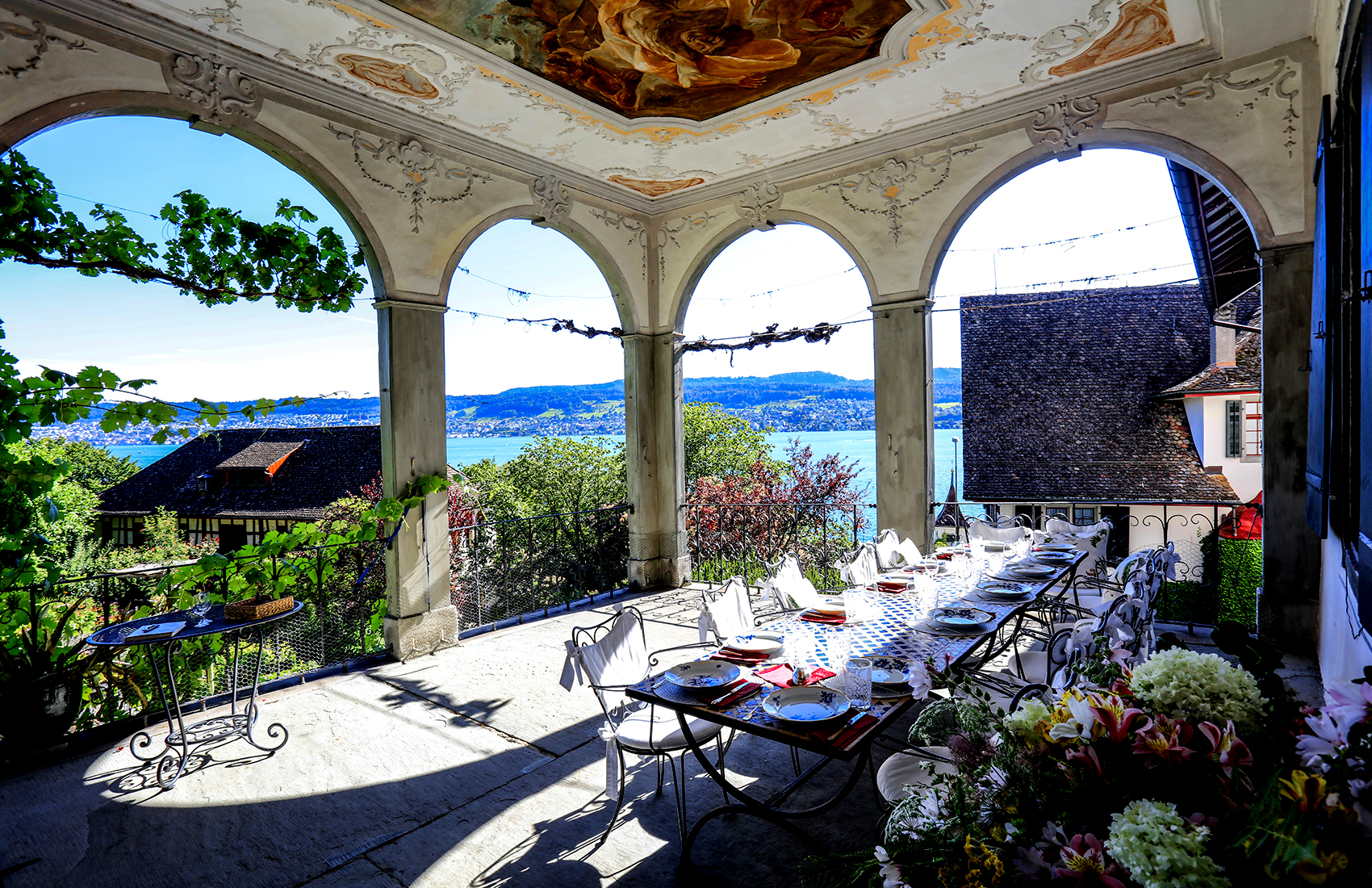 Terrasse des Weingutes SCHIPF